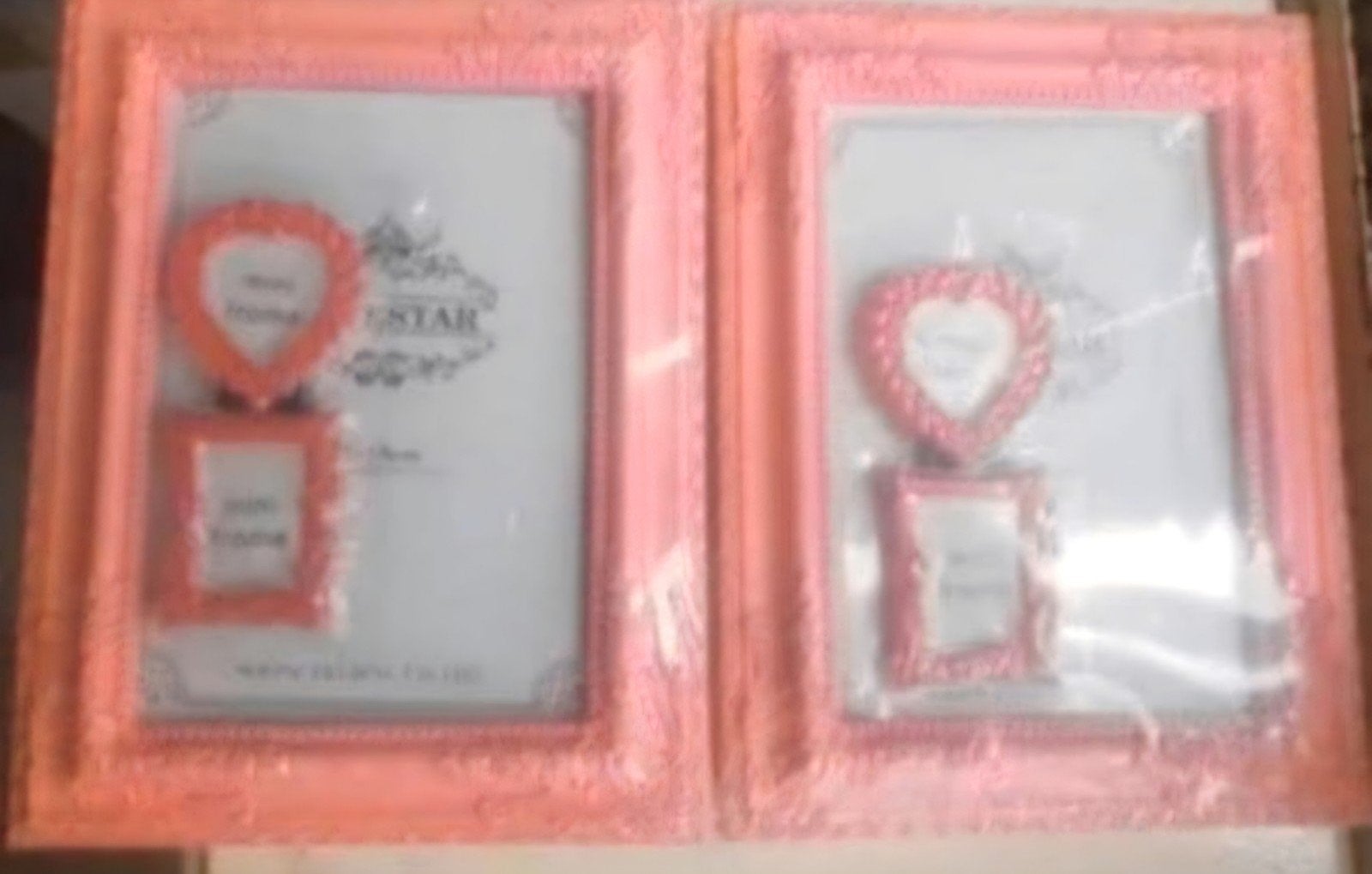 2 leuke fotolijstjes, nieuw, Ophalen of Verzenden, Roze