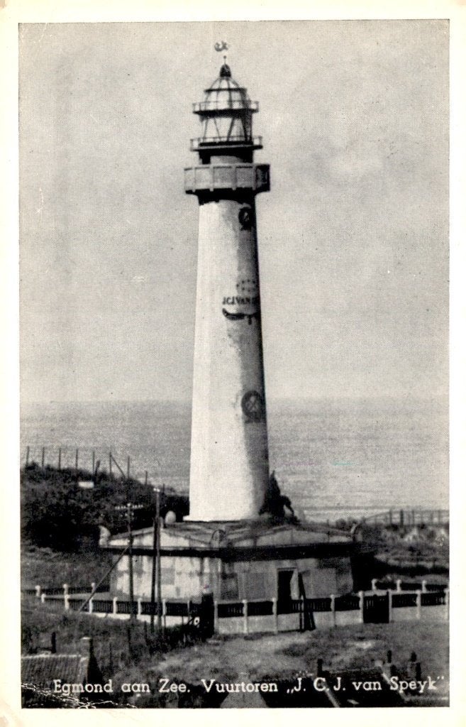 Egmond aan Zee Vuurtoren JCJ van Speyk # 860, Ophalen of Verzenden, 1940 tot 1960, Noord-Holland