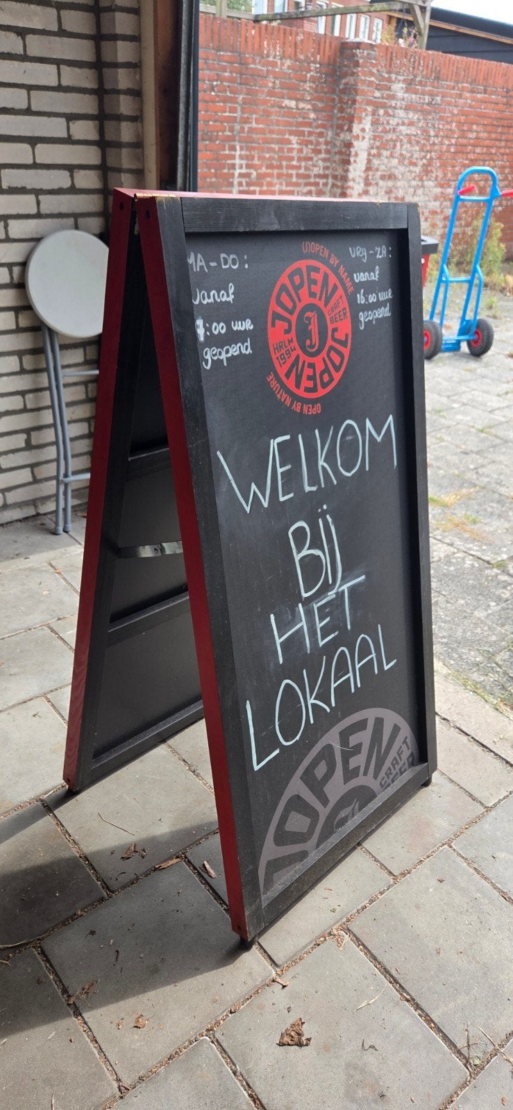 reclamebord, Ophalen, Gebruikt, Reclamebord