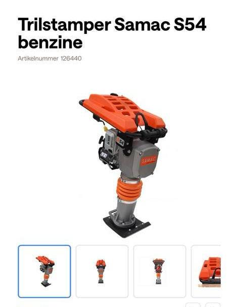 Trilstamper Samac S54 benzine NIEUW, Ophalen of Verzenden, Zo goed als nieuw, Boor- en/of Breekhamer
