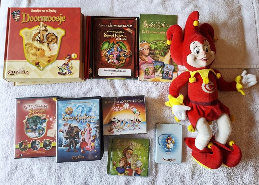 Efteling boeken dvd cd kwartet knuffel Pardoes fotoboek 1992, Verzamelen, Efteling, Ophalen of Verzenden, Zo goed als nieuw, Beeldje of Poppetje