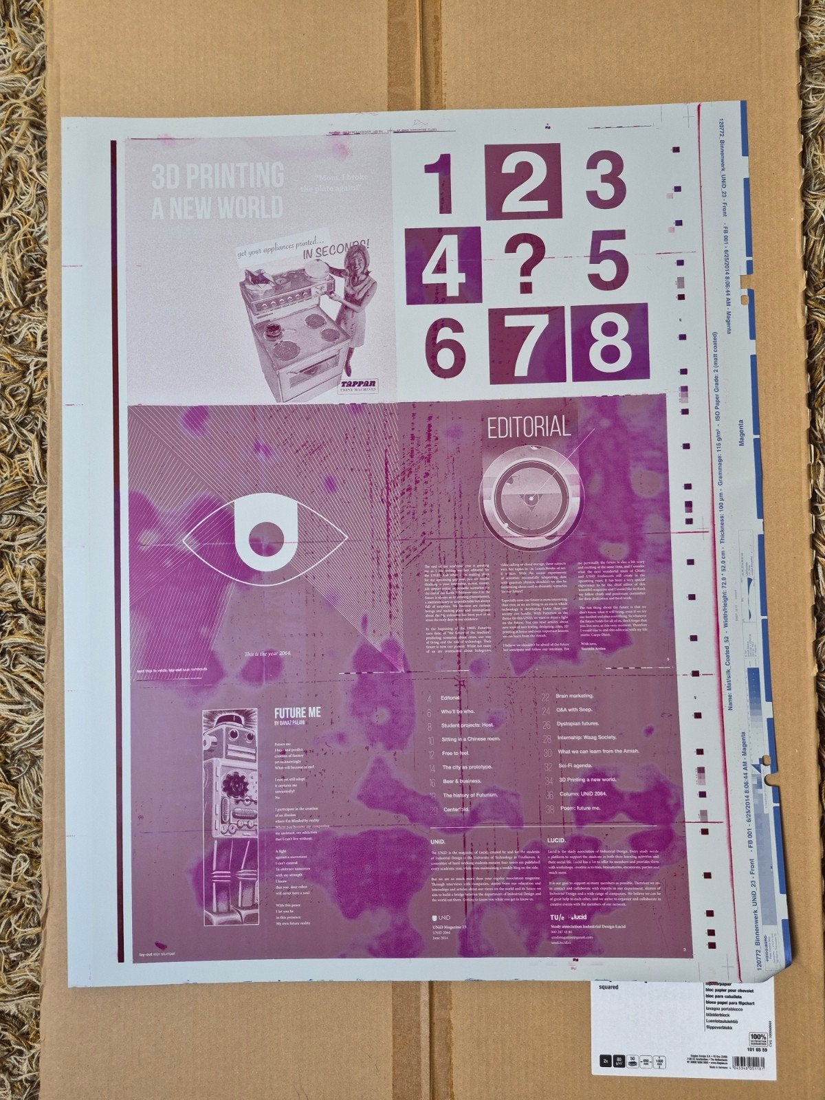 A0 - Aluminium drukplaten, Ophalen