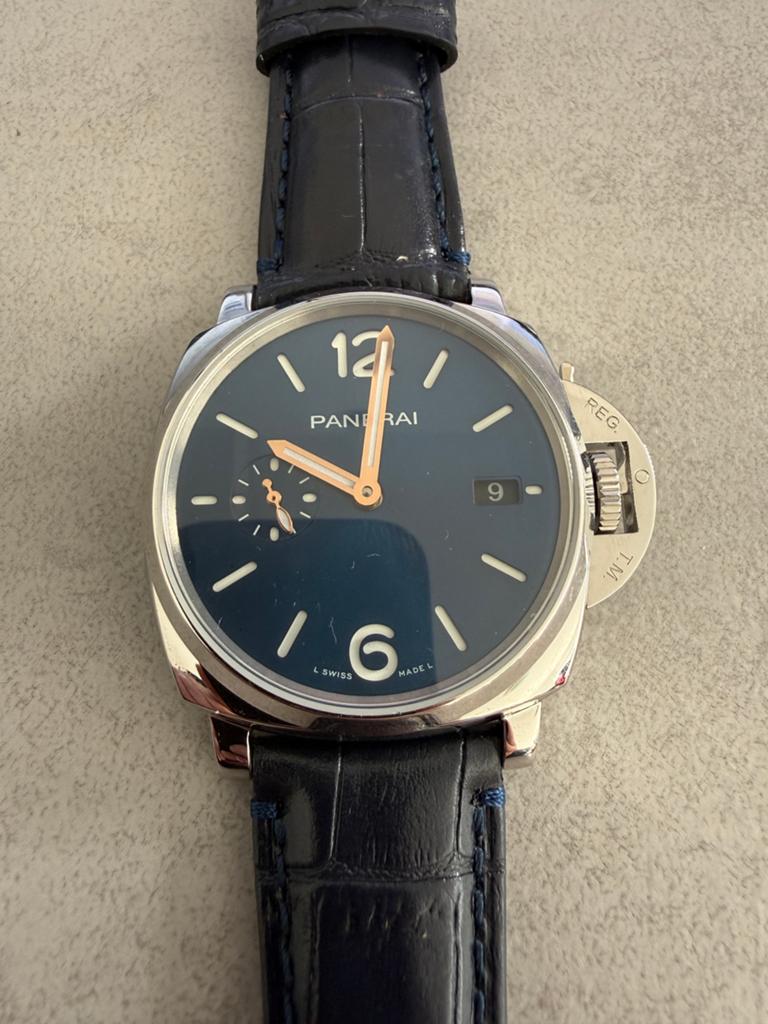 PANERAI Luminor Due Blue Stainless Steel - 42MM - PAM01274, Sieraden, Tassen en Uiterlijk, Horloges | Heren, Leer, Rolex, Polshorloge