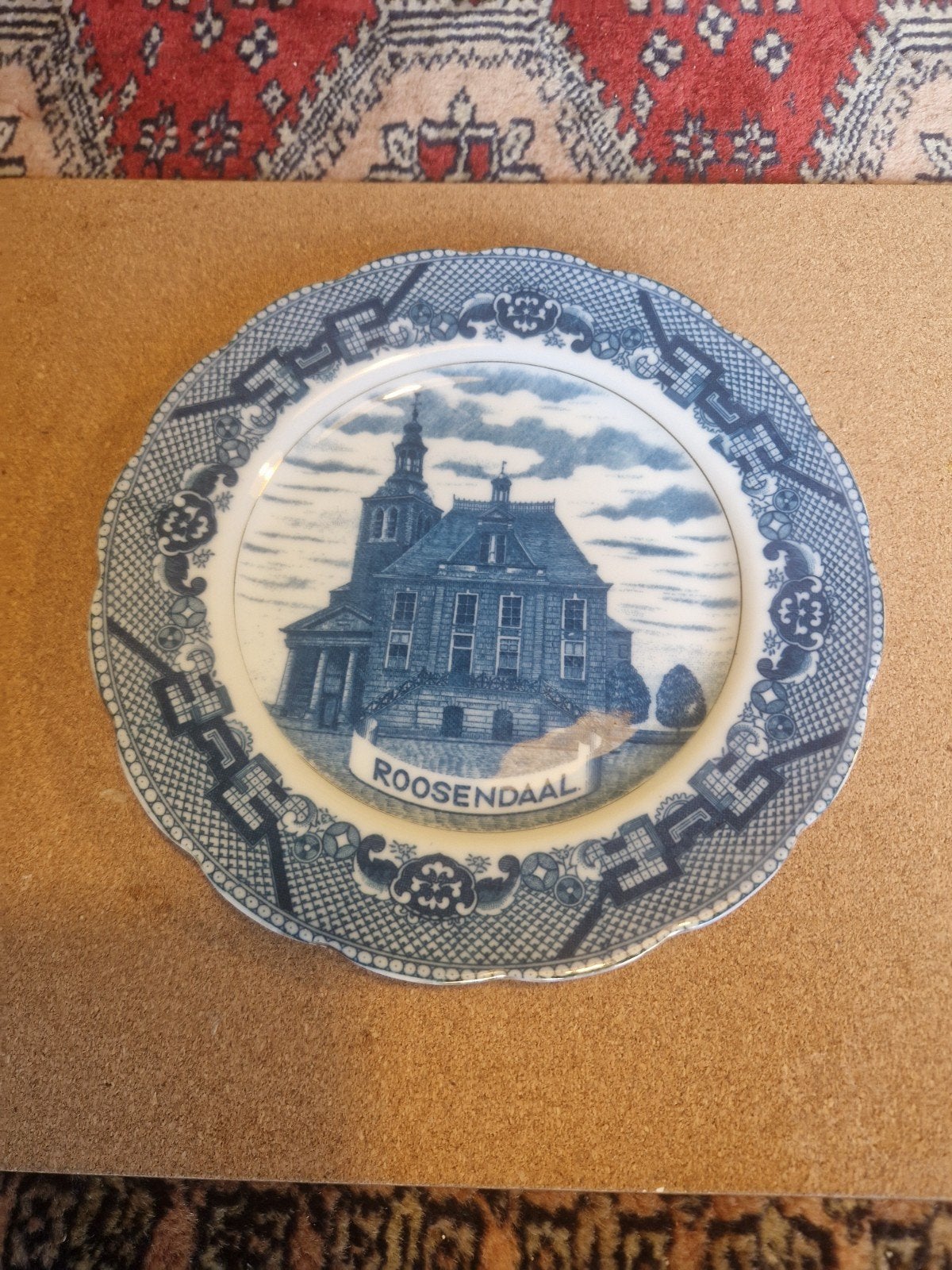 Mooie wandbordje afbeelding het oude stadhuis Roosendaal, Ophalen of Verzenden