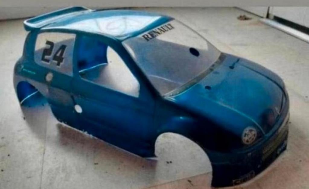 RC KAP 1/10 RENAULT CLIO koopje, Hobby en Vrije tijd, Modelbouw | Radiografisch | Auto's, Ophalen of Verzenden, Gebruikt, Schaal 1:10