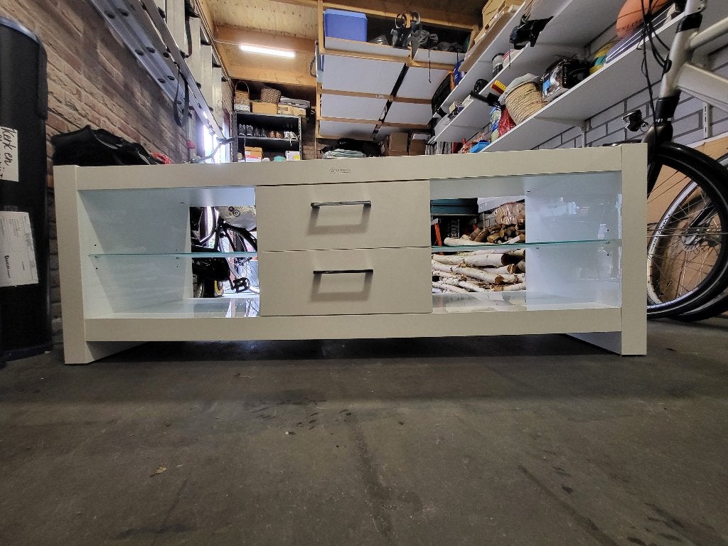 Design Audio en TV meubel, Ophalen, Gebruikt, 150 tot 200 cm, Minder dan 100 cm