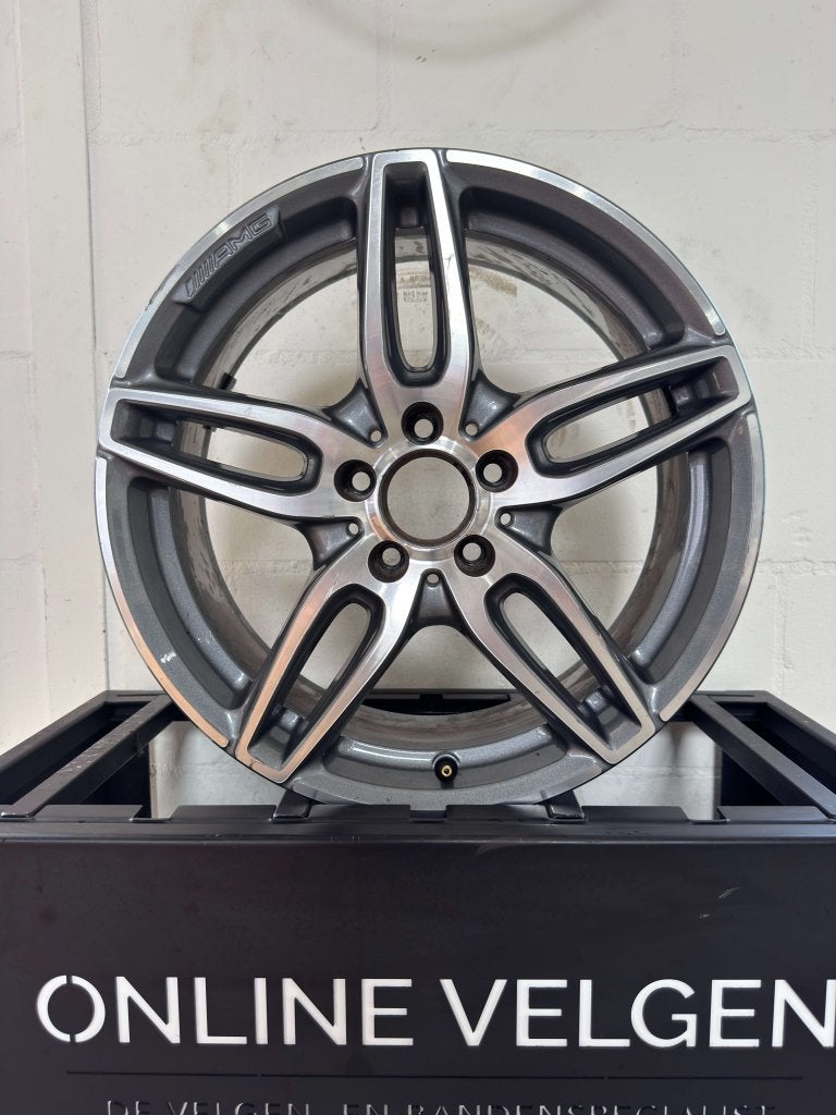 Set 18 inch Originele Mercedes AMG Velgen, Niet ingevuld, 18 inch, Gebruikt, Velg(en)