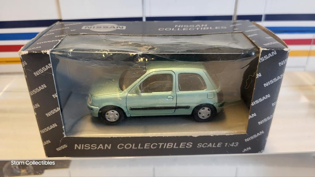AHC Models / Pilen Nissan Micra K11 Green Metallic, Hobby en Vrije tijd, Modelauto's | 1:43, Zo goed als nieuw, Auto, Overige merken