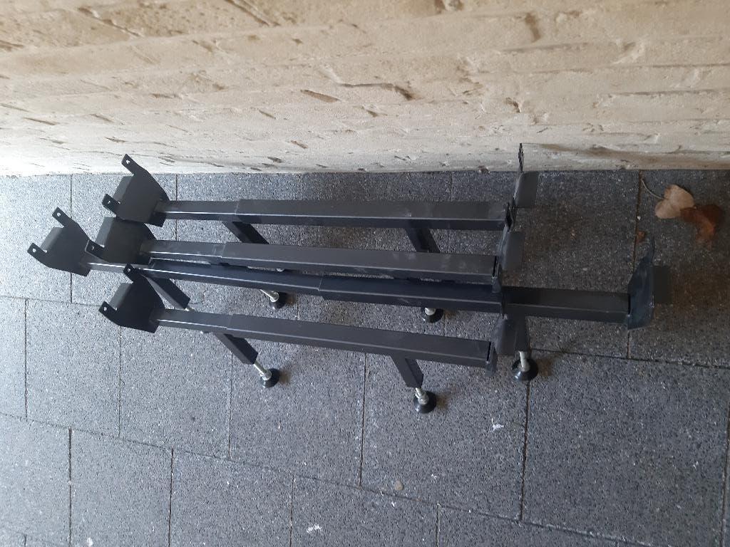 Bed steunen, lattenbodem steunen 2 stuks identiek verstelbaa, Ophalen, Gebruikt, Eenpersoons, Zwart