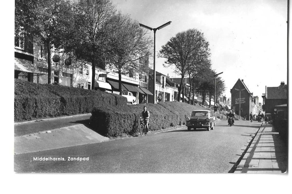 middelharnis  zandpad  goeree-overflakkee, 1960 tot 1980, Verzenden, Foto, Zo goed als nieuw