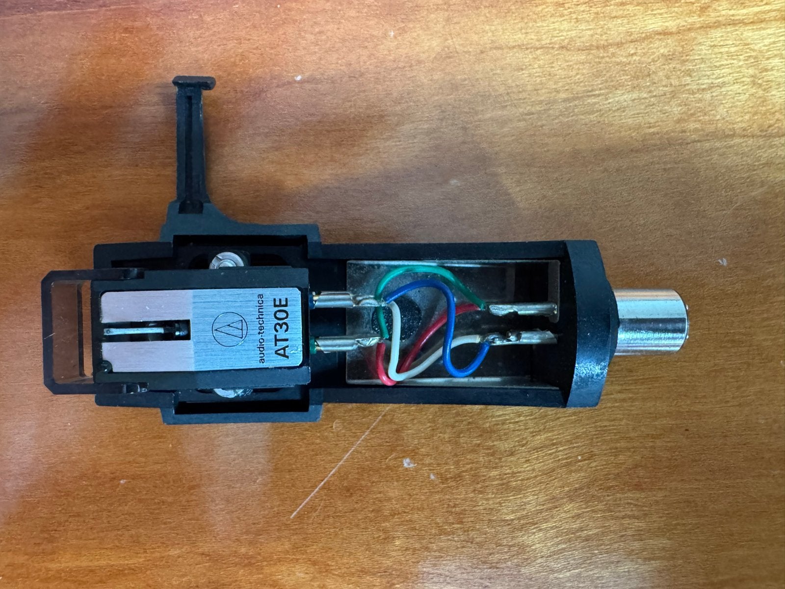 Audio-Technica AT30E element met Pioneer headshell