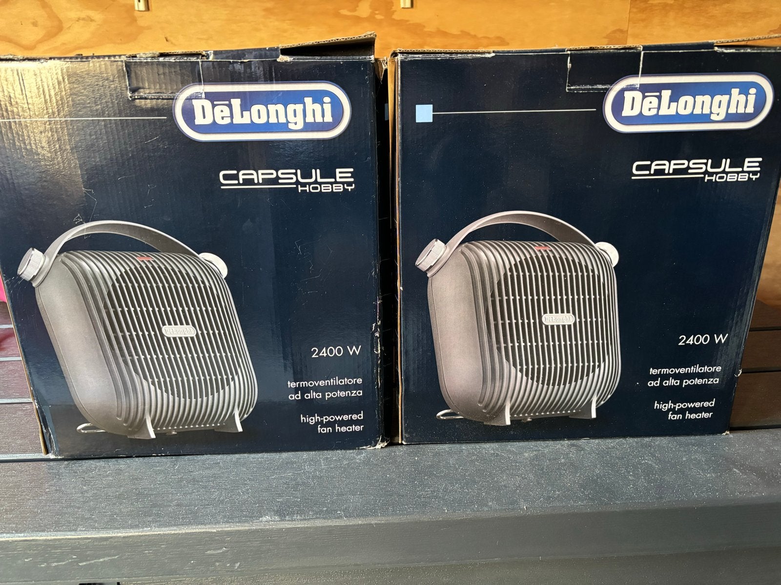 DeLonghi Capsule Hobby 2400W Ventilator Kachel 2X, Ophalen of Verzenden, Zo goed als nieuw, 800 watt of meer, Kachel