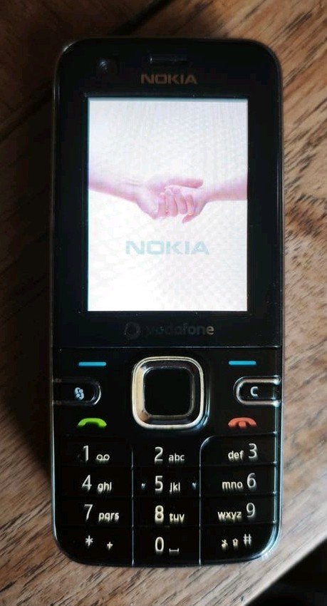 Vintage Nokia 6124 Telefoon GSM Classic, Ophalen, Gebruikt, Zwart, Fysiek toetsenbord