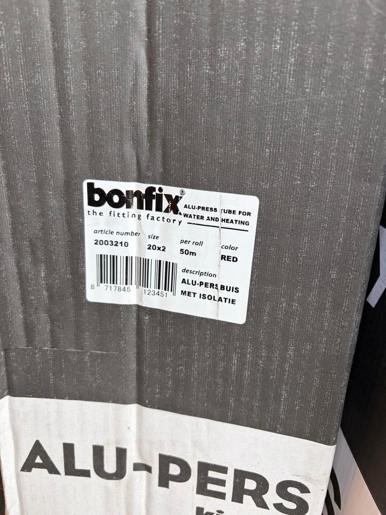 Bonfix ALU-PERS BUIS MET ISOLATIE 20x2 (ca. 25m), Ophalen, Nieuw, Overige typen