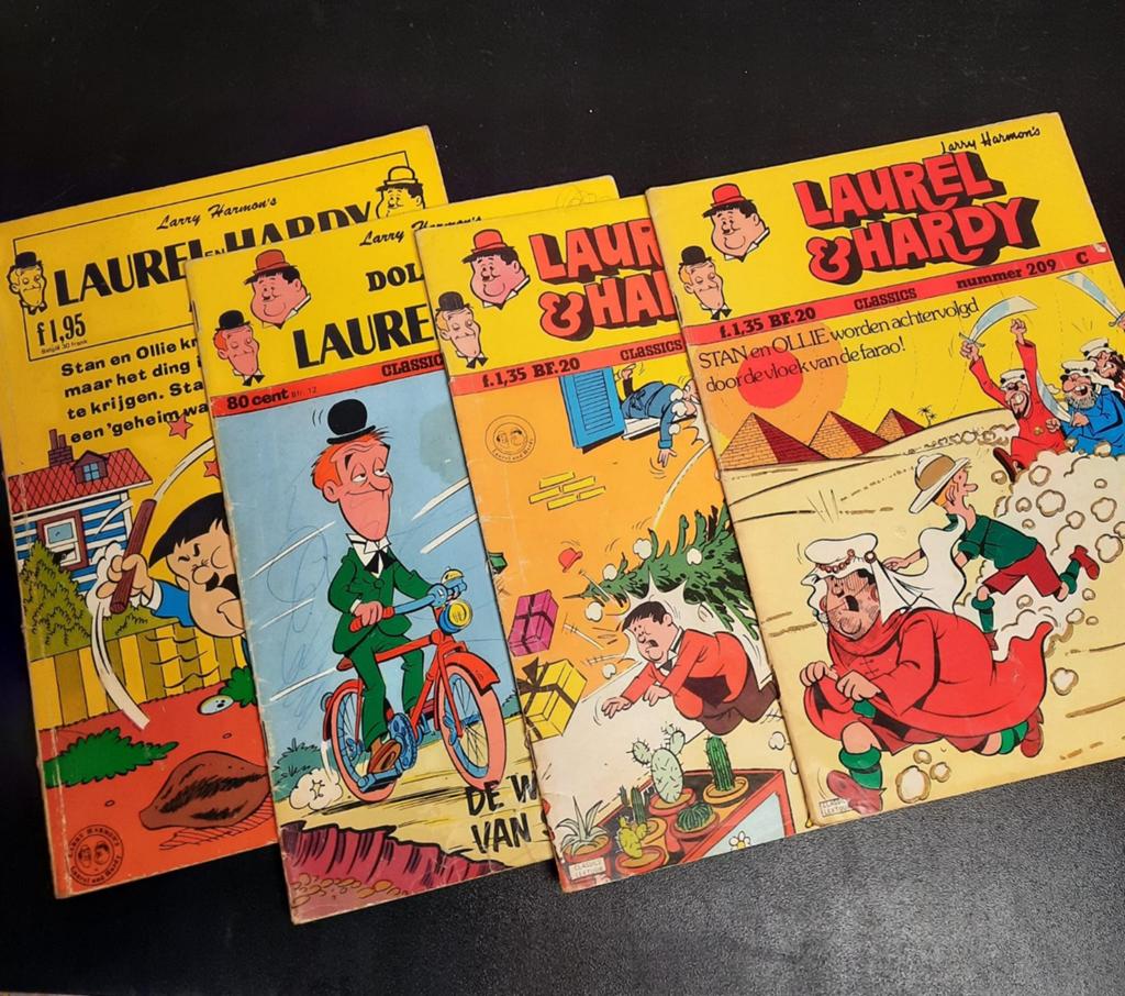 Laurel & Hardy Classics Stripboeken - 4 Stuks, Meerdere stripboeken, Ophalen of Verzenden, Gelezen, Larry Harmon