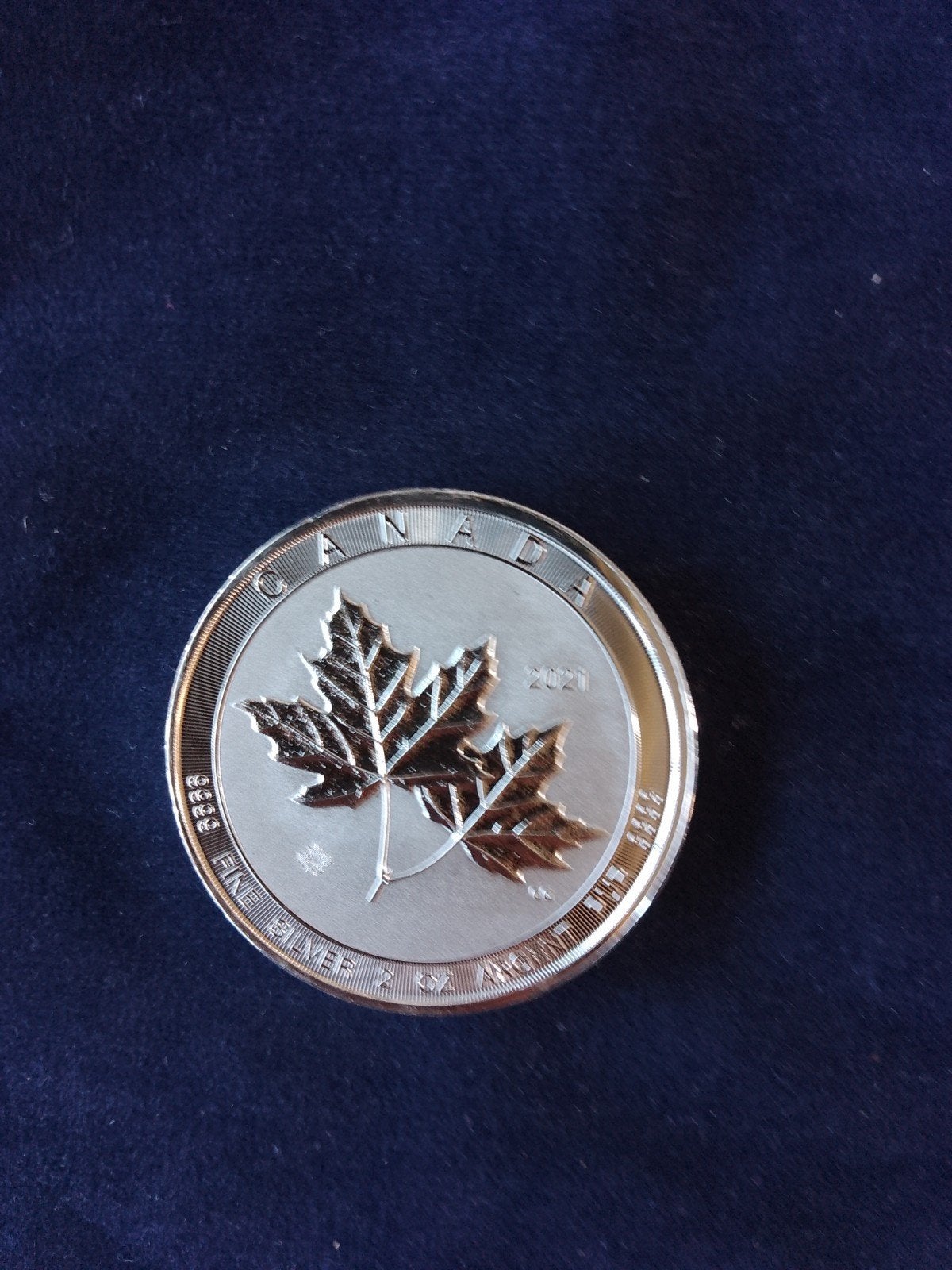 twin Maple Leaf 2022 2 oz zilver, Ophalen of Verzenden, Noord-Amerika, Zilver