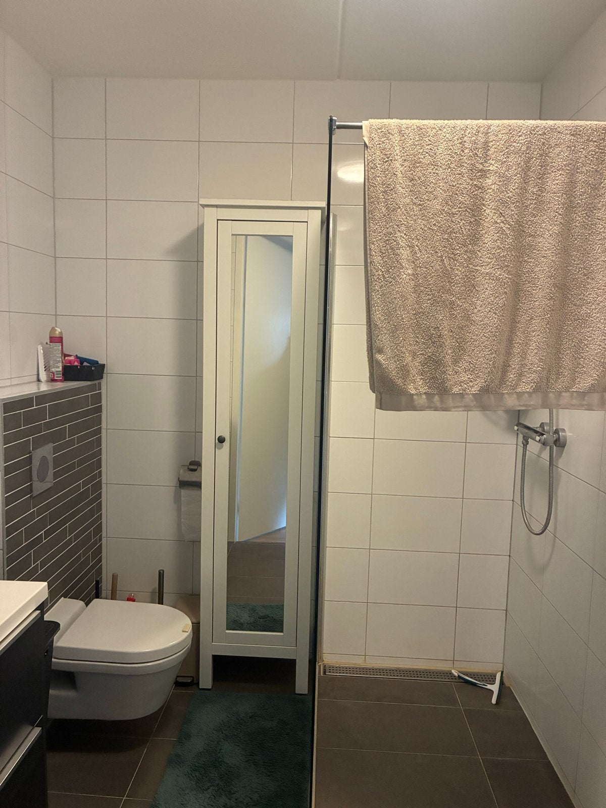 Witte badkamerkast met spiegeldeur, Ophalen, Gebruikt