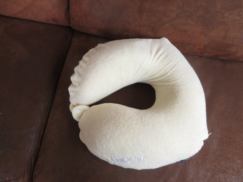 nek kussen memory foam Obus Forme integrel orthopedics, Gebruikt, Wit, Ophalen of Verzenden, Inclusief binnenkussen