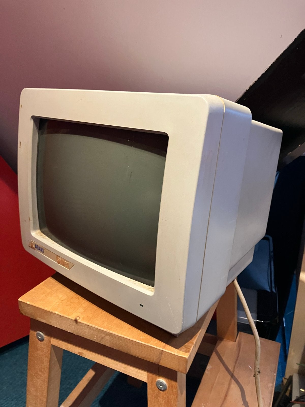 Atari SM124 Monitor - Vintage Monochrome Monitor, Ophalen