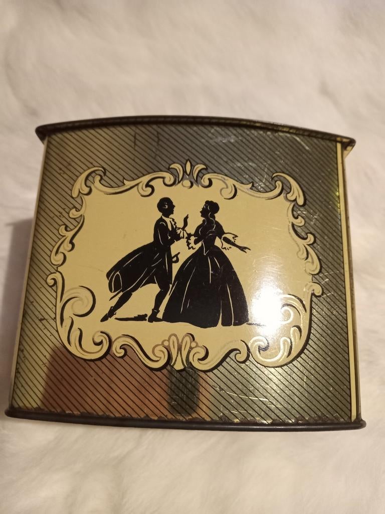 Vintage Côte d'Or blikje met klassiek silhouet, Ophalen of Verzenden, Gebruikt, Overige, Overige merken