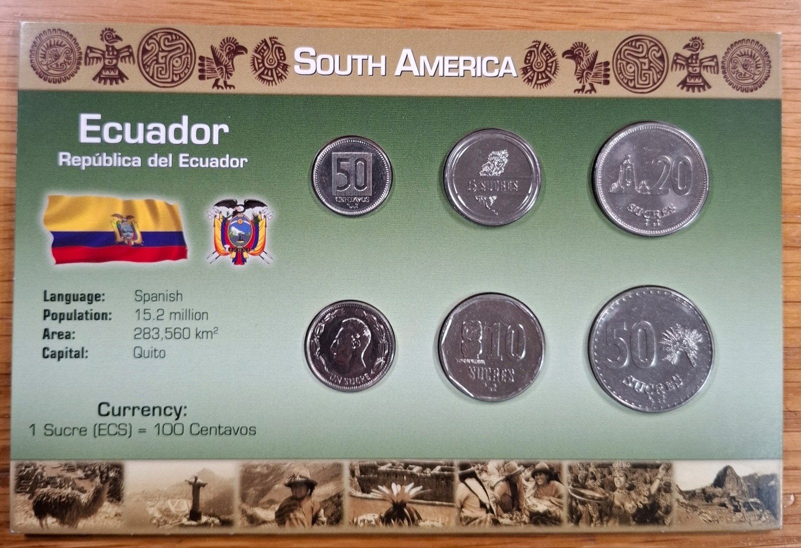 Coins of the World muntset Ecuador, Ophalen of Verzenden, Zuid-Amerika