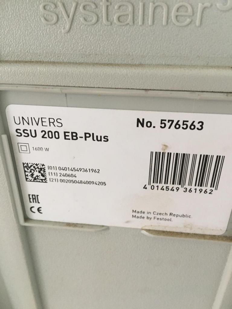 Festool UNIVERS SSU 200 EB-Plus Kettingzaag 1600Wzwaardzaag, Doe-het-zelf en Verbouw, Gereedschap | Zaagmachines, Gebruikt, 70 mm of meer