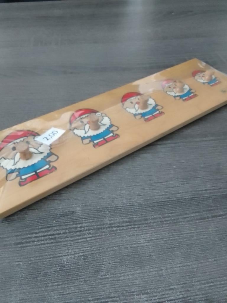 Houten noppen puzzel met kabouters, Ophalen, Gebruikt, Overige typen