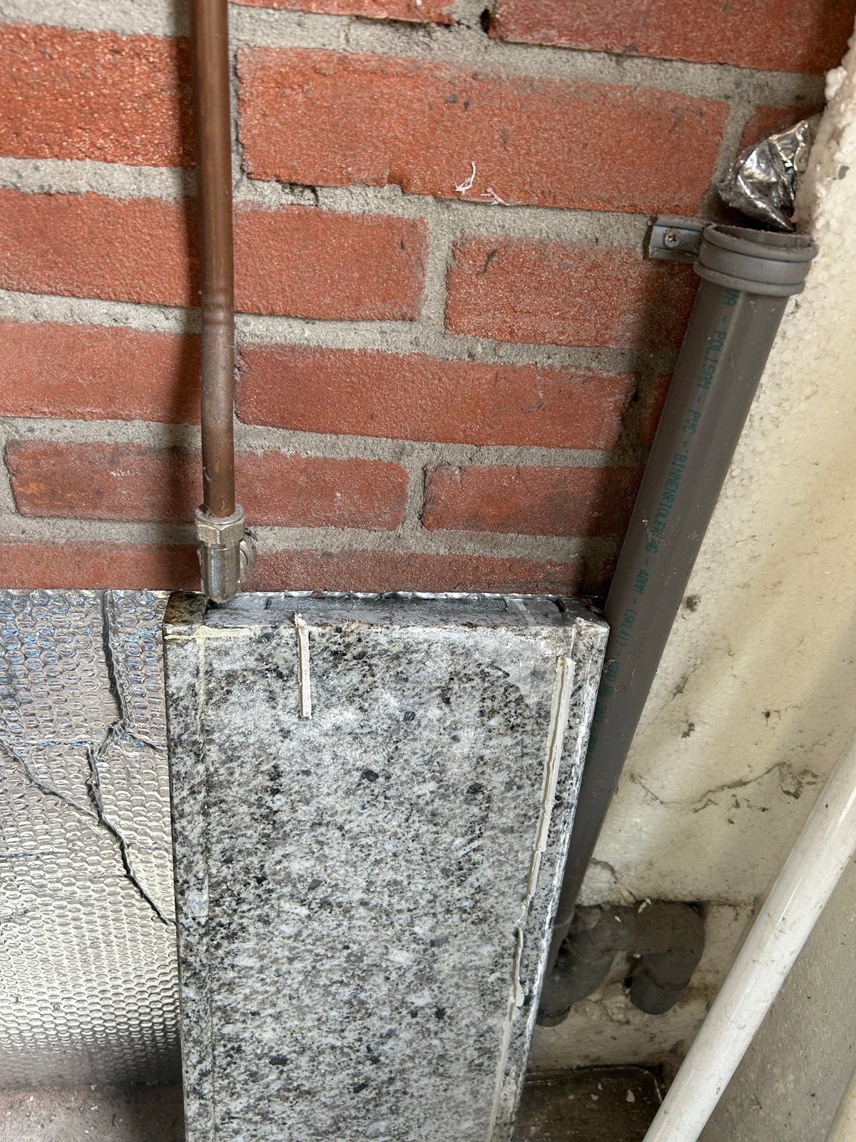 Gratis granieten natuursteen bladen (groot en klein), Ophalen, Gebruikt