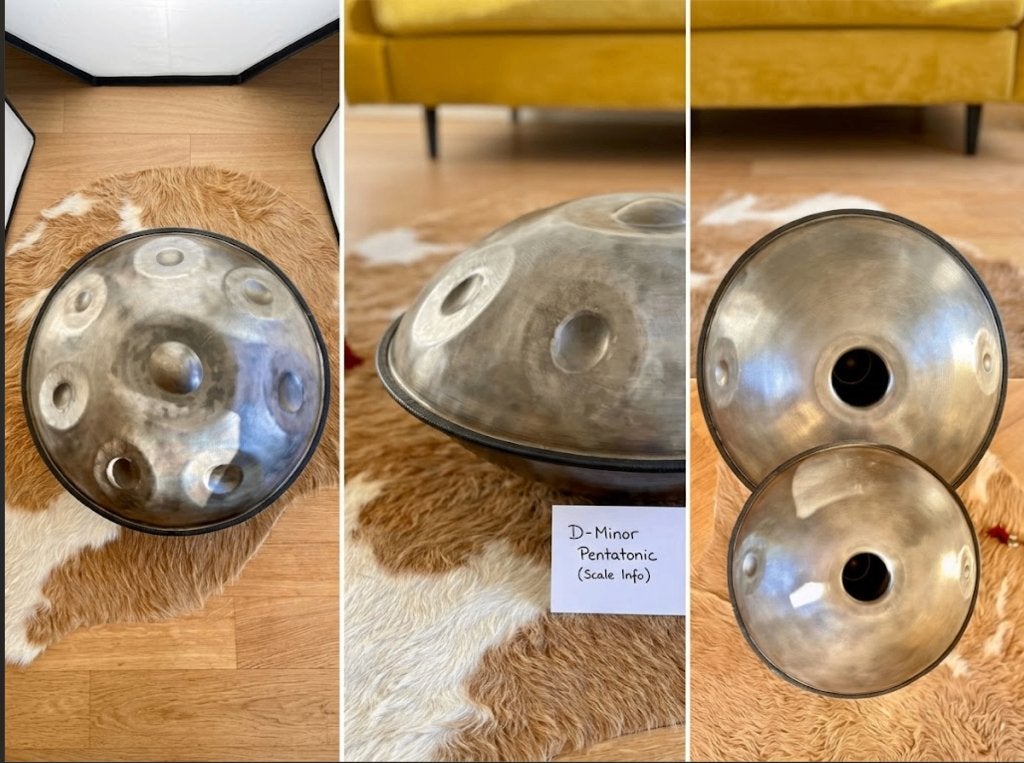 Prachtige D-Kurd/D-mineur Handpan met Warme Klank, Muziek en Instrumenten, Percussie, Ophalen, Gebruikt, Melodische percussie