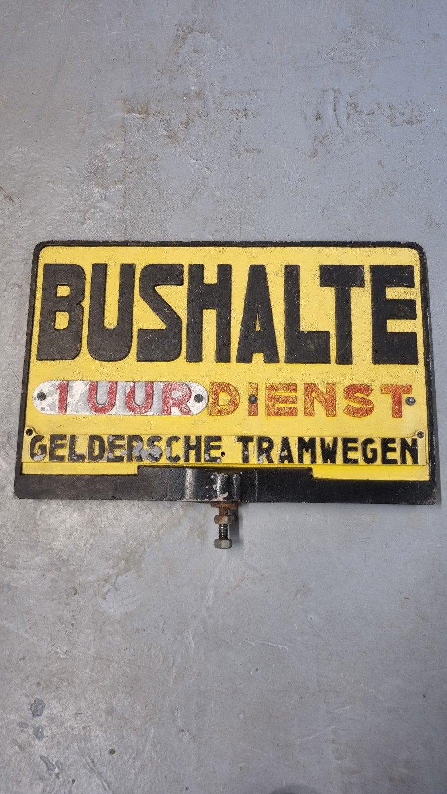 Oud bushalte bord GTW - Gelderse Tramwegen, Ophalen of Verzenden