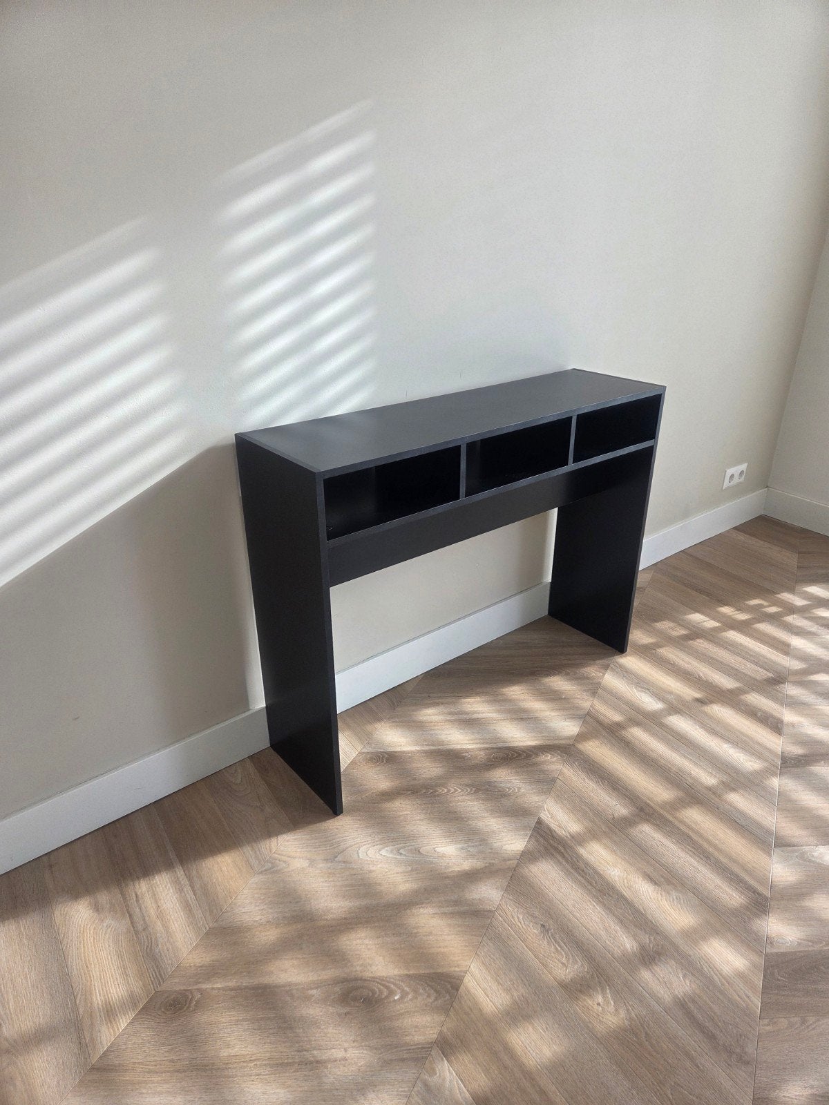 Wandtafel Zwart Eiken 105 x 30 x 80 cm. Zo goed als nieuw, Ophalen, 100 tot 150 cm, Eikenhout, Zo goed als nieuw
