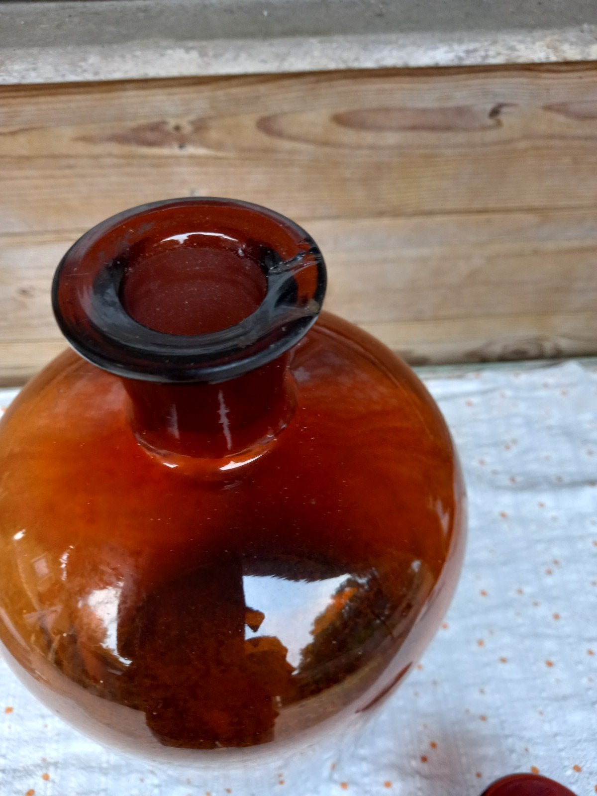 oude apothekersfles. glas., Ophalen