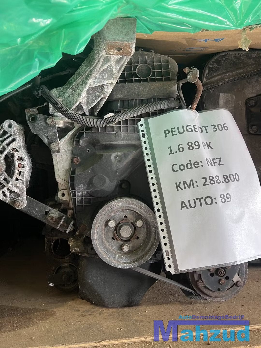 PEUGEOT 306 BREAK 1.6 MOTORBLOK NFZ MOTOR, Taurusavenue 1
2132 LS  Hoofddorp, NL, Gebruikt, Contact.group@renault.com, Stellantis N.V.