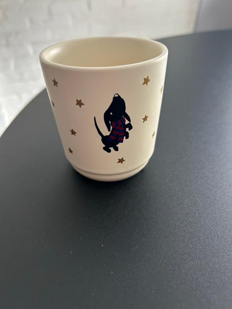 Limited Edition HEMA Fiep Westendorp Mok met Teckel, Huis en Inrichting, Keuken | Servies, Nieuw, Ophalen of Verzenden, Overige stijlen
