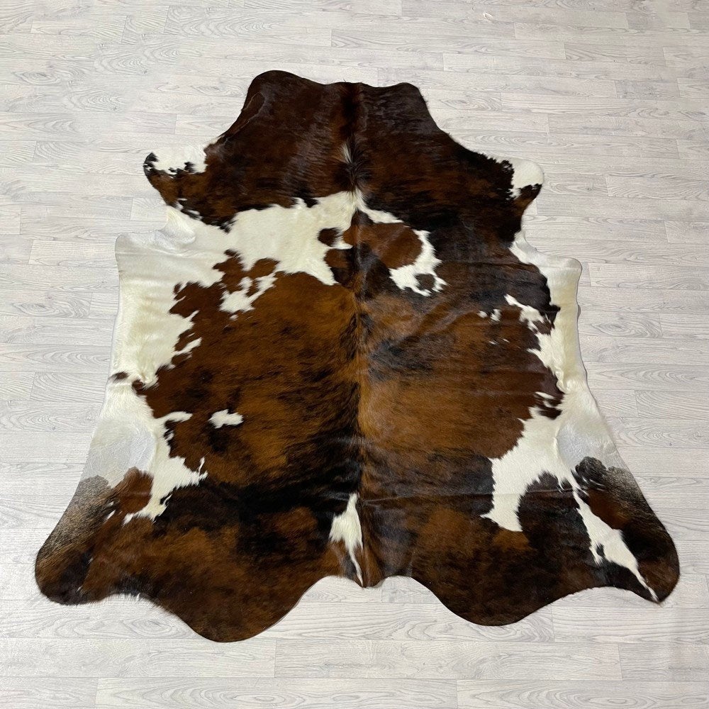 Koeienhuid tricolor Normandiër 215x190cm | Lederstore, Landelijk, modern, Scandinavisch, industrieel, 150 tot 200 cm, Overige vormen