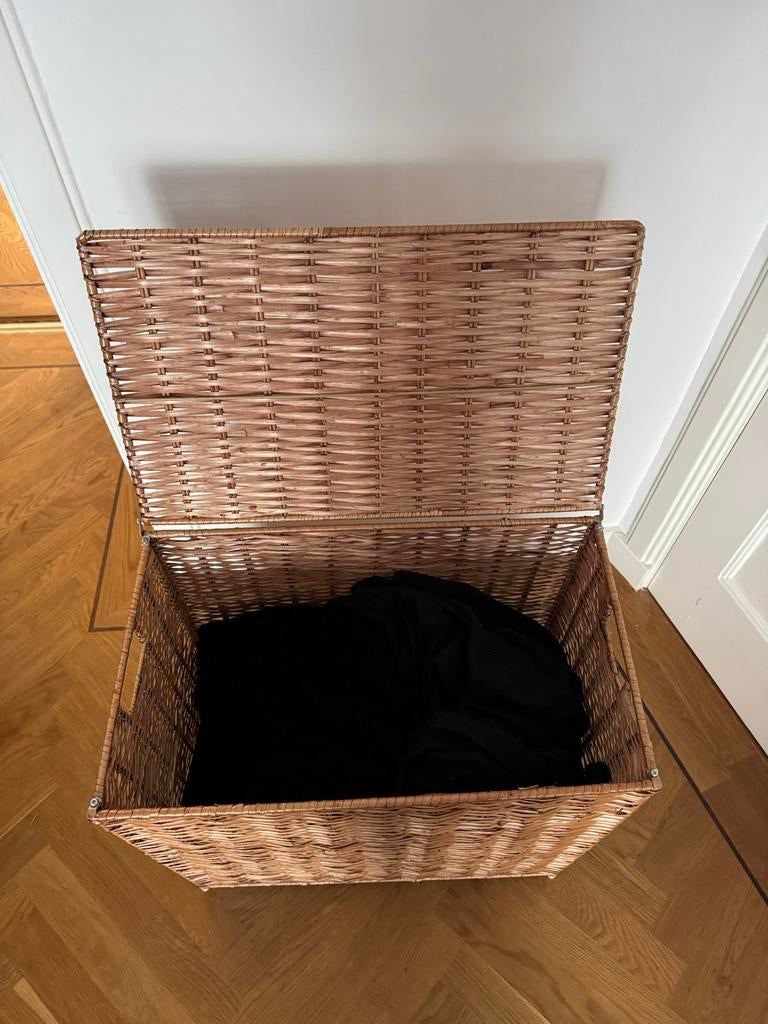 IKEA Nattgibba Wasmand - Riet - 60x35x60 cm, Ophalen, Mand, Zo goed als nieuw, Riet
