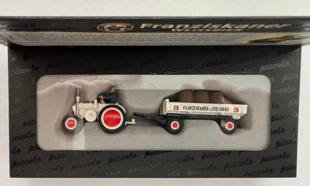Schuco Piccolo - Land/aanhanger "Franziskaner" - 1/90, Ophalen of Verzenden, Zo goed als nieuw, Hijskraan, Tractor of Landbouw
