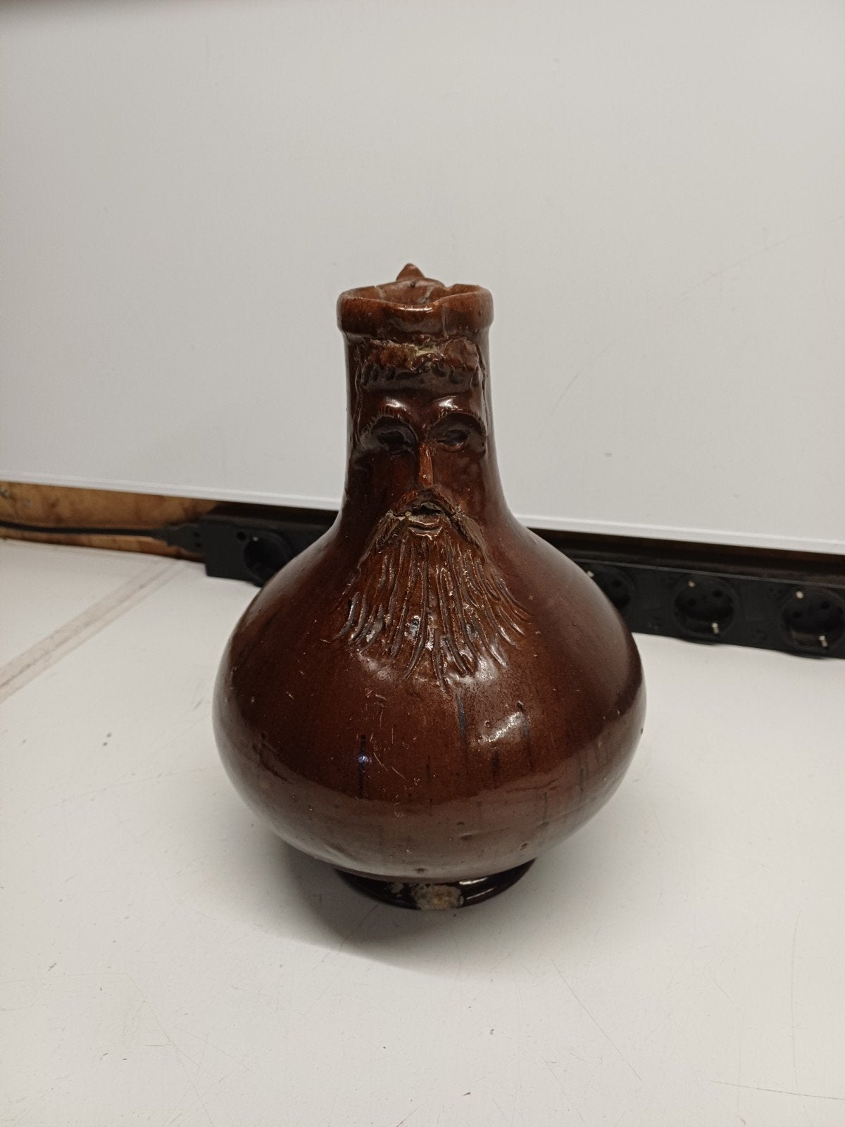 Antieke Baardmankruik 19e Eeuw - Uniek Verzamelobject, Antiek en Kunst, Ophalen of Verzenden