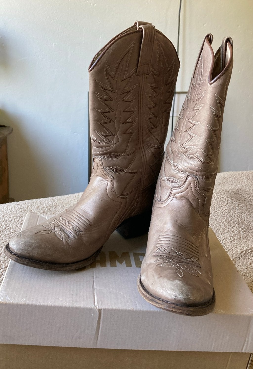 Erg leuke cowboylaarzen laarzen Lia Staring by Sendra 36/37, Ophalen, Gedragen, Bruin, Hoge laarzen