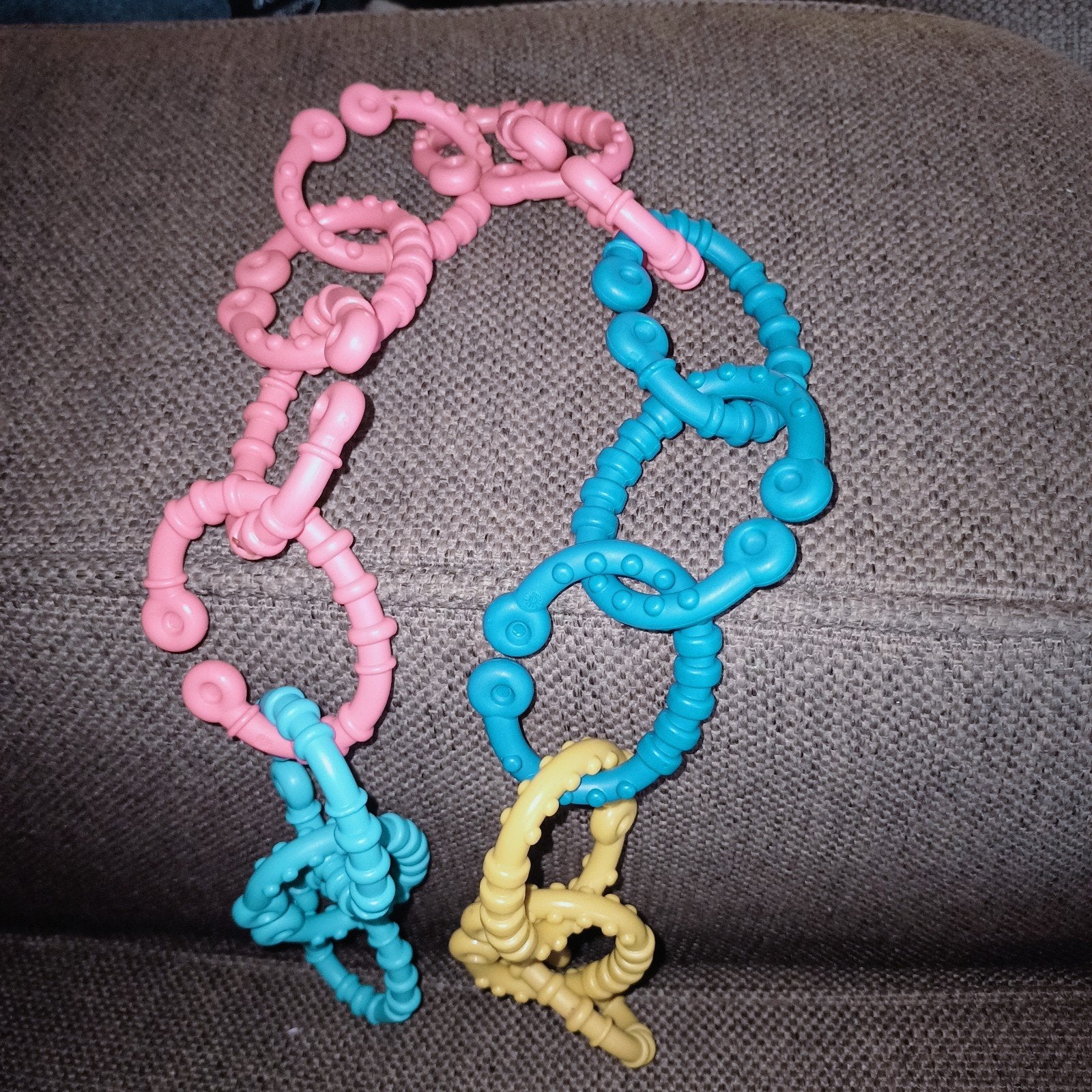 Linky links, ketting schakel kunstof ringen, bijtringen., Ophalen of Verzenden, Zo goed als nieuw, Overige typen