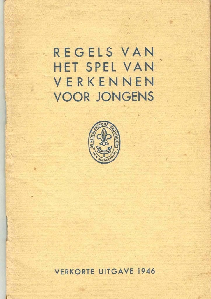 scouting Regels van het Spel van verkennen voor jongens 1946, Ophalen of Verzenden, Zo goed als nieuw, Boek of Tijdschrift