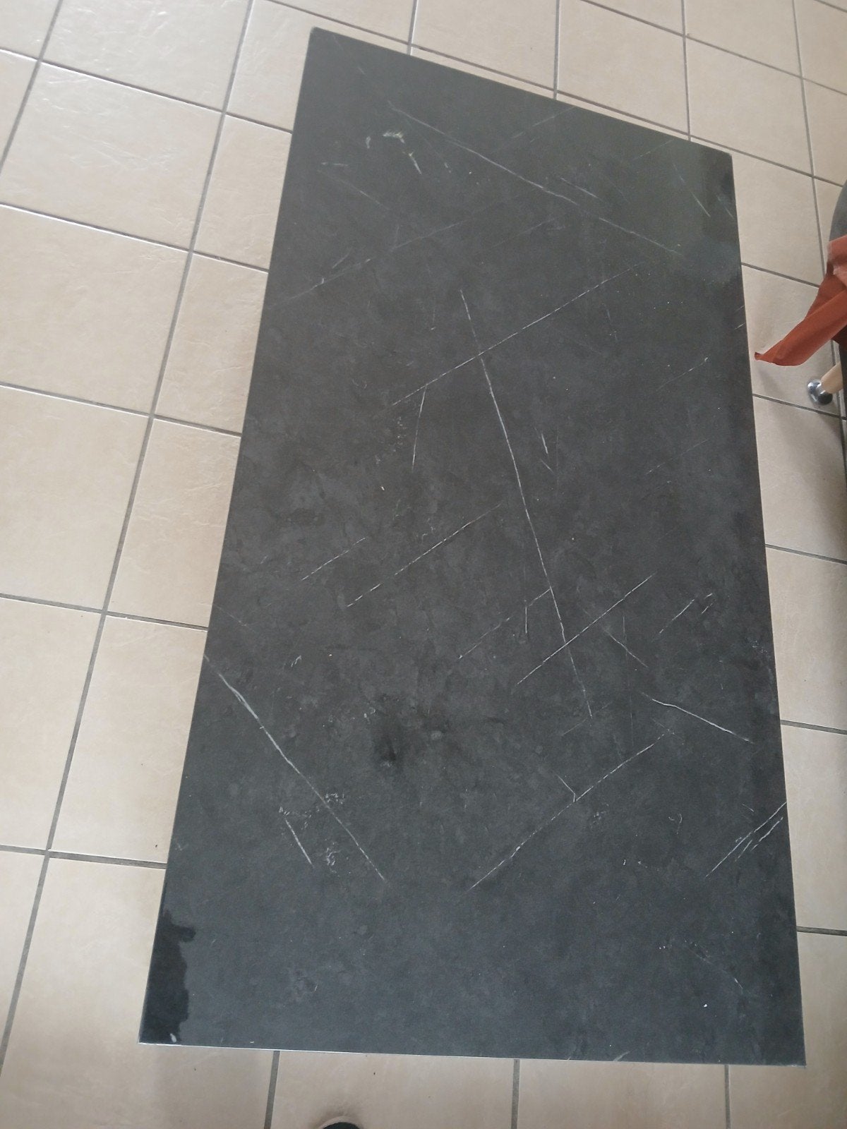 Salon tafel Marmer look, Ophalen of Verzenden, Rond