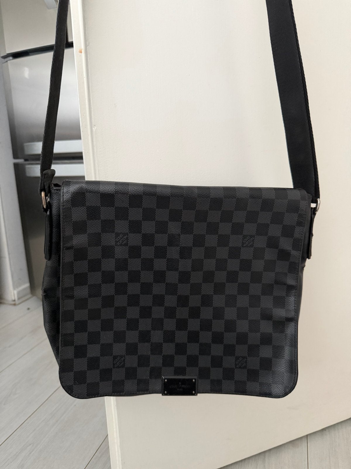 Louis Vuitton Heren Tas - Damier Graphite CB, Sieraden, Tassen en Uiterlijk, Ophalen, Gebruikt, Zwart, Overige merken
