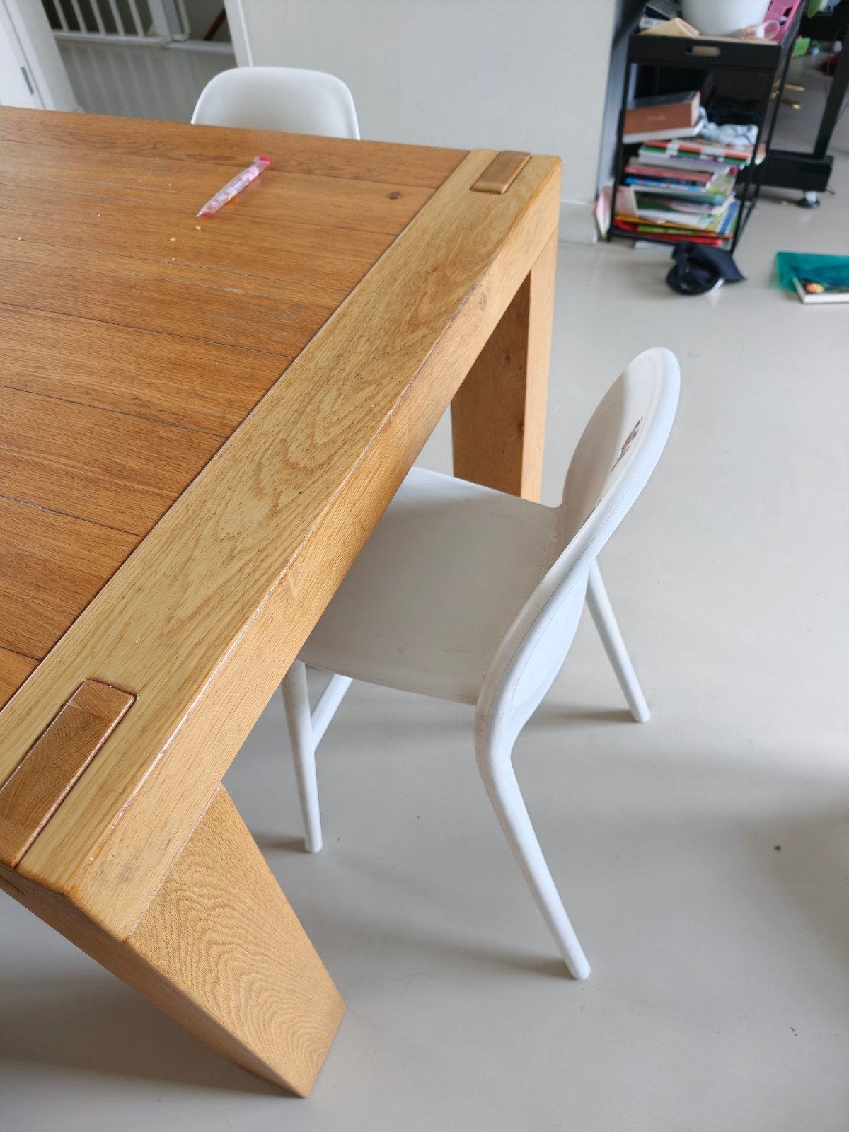 Ikea urban kinderstoel, Ophalen, Kunststof, Gebruikt, Wit