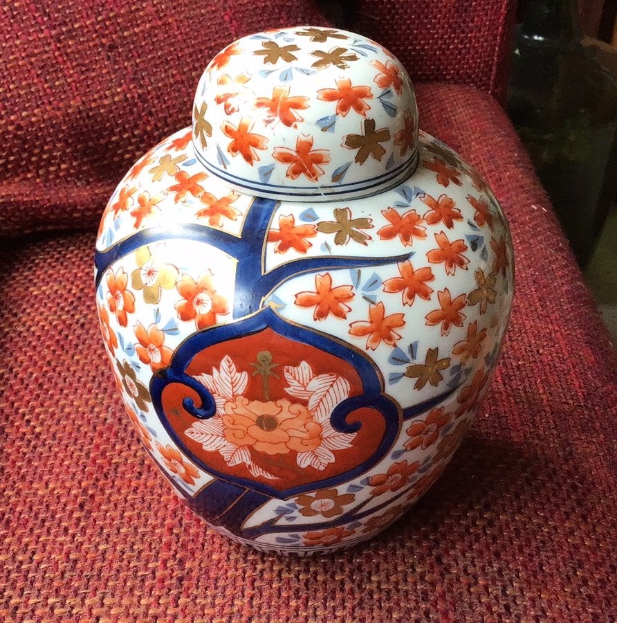 Antieke Gemberpot met Deksel, Antiek en Kunst, Ophalen of Verzenden