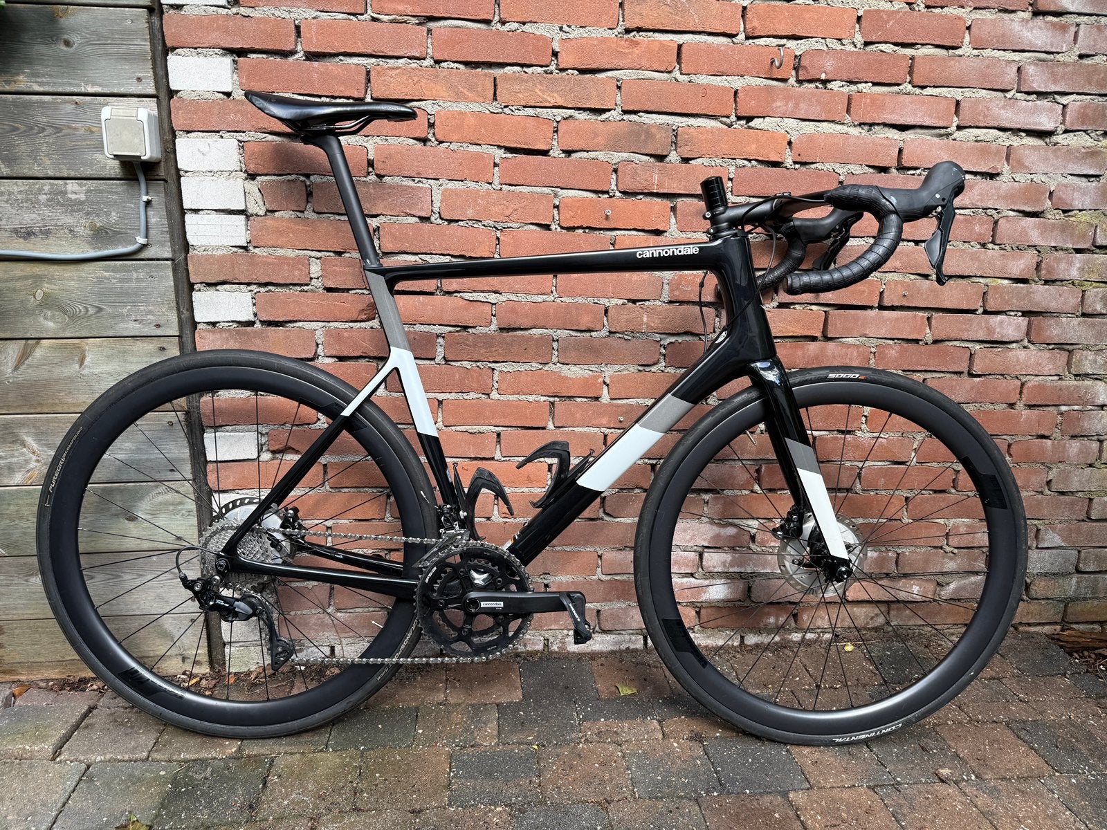 Cannondale Supersix Evo 60 Zwart met carbon velgen, Fietsen en Brommers, Fietsen | Racefietsen, 28 inch, Carbon, Heren, Zo goed als nieuw