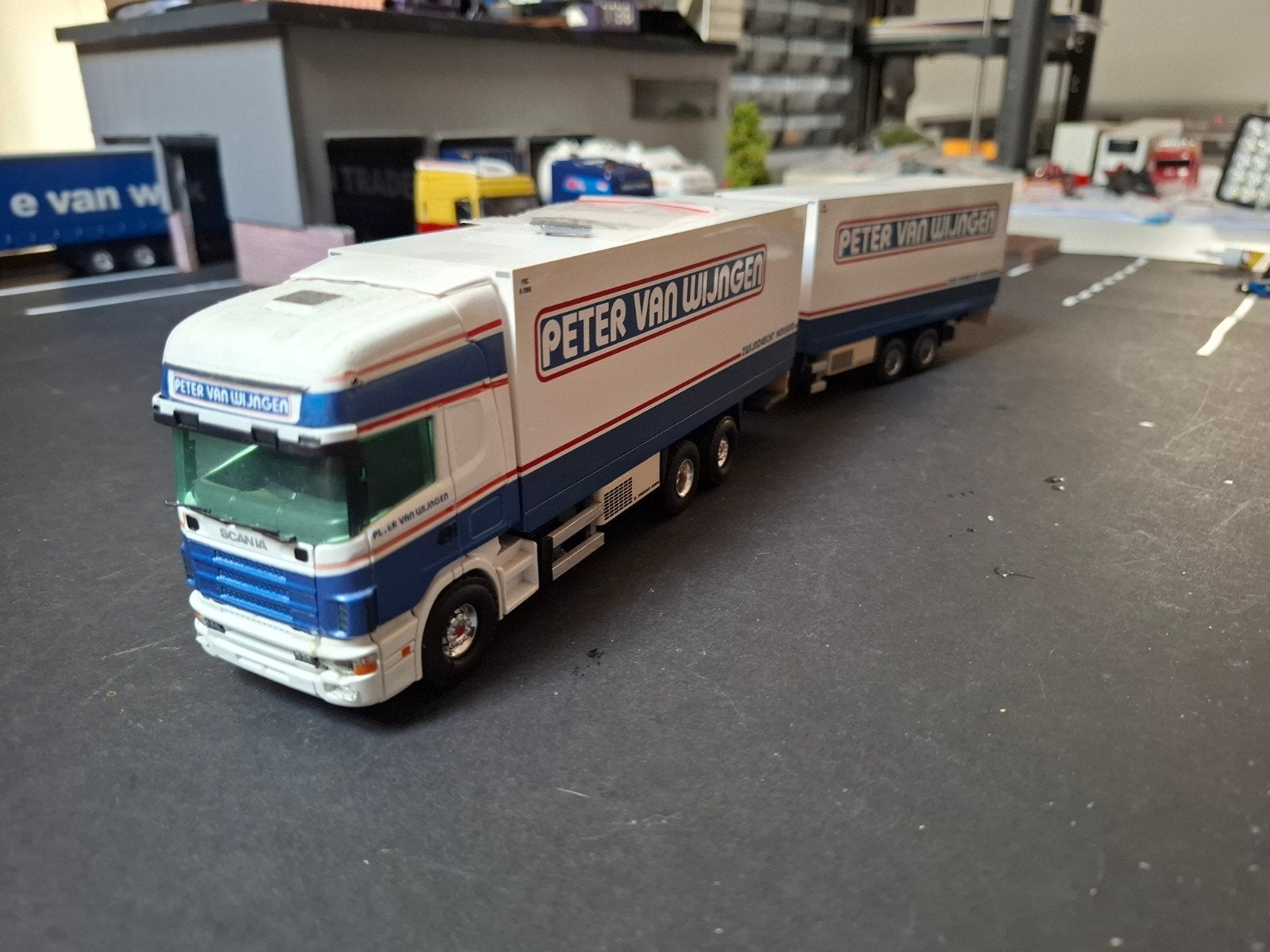 Scania peter van wijngen, Hobby en Vrije tijd, Modelauto's | 1:50, Ophalen of Verzenden, Zo goed als nieuw, Bus of Vrachtwagen