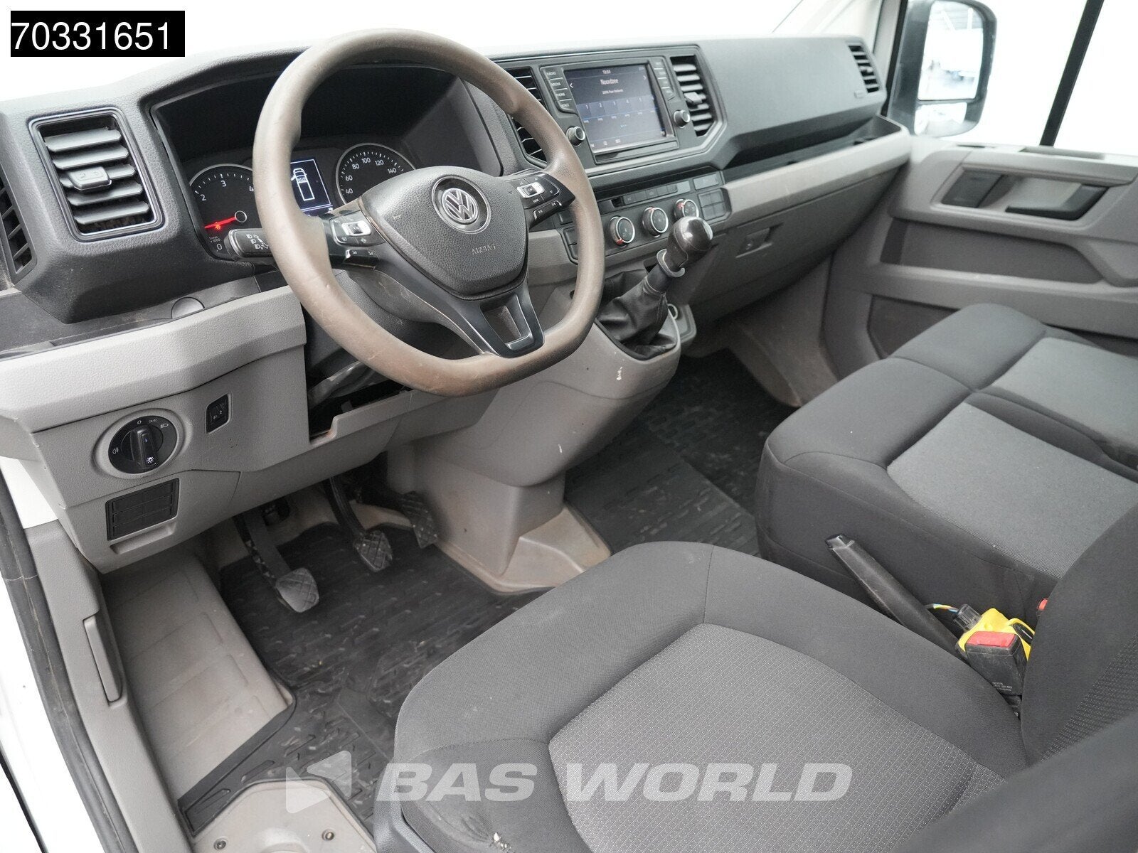 Volkswagen Crafter 177pk Kipper met Kist Dubbellucht 3,5t Tr, Auto's, Stof, Gebruikt, Euro 6, 4 cilinders