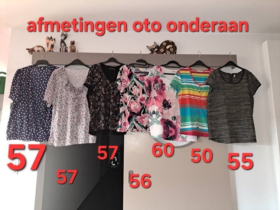 Shirts en blouses, mt 44/46, pakketvoordeel, Ophalen of Verzenden, Zo goed als nieuw, Maat 42/44 (L), Korte mouw
