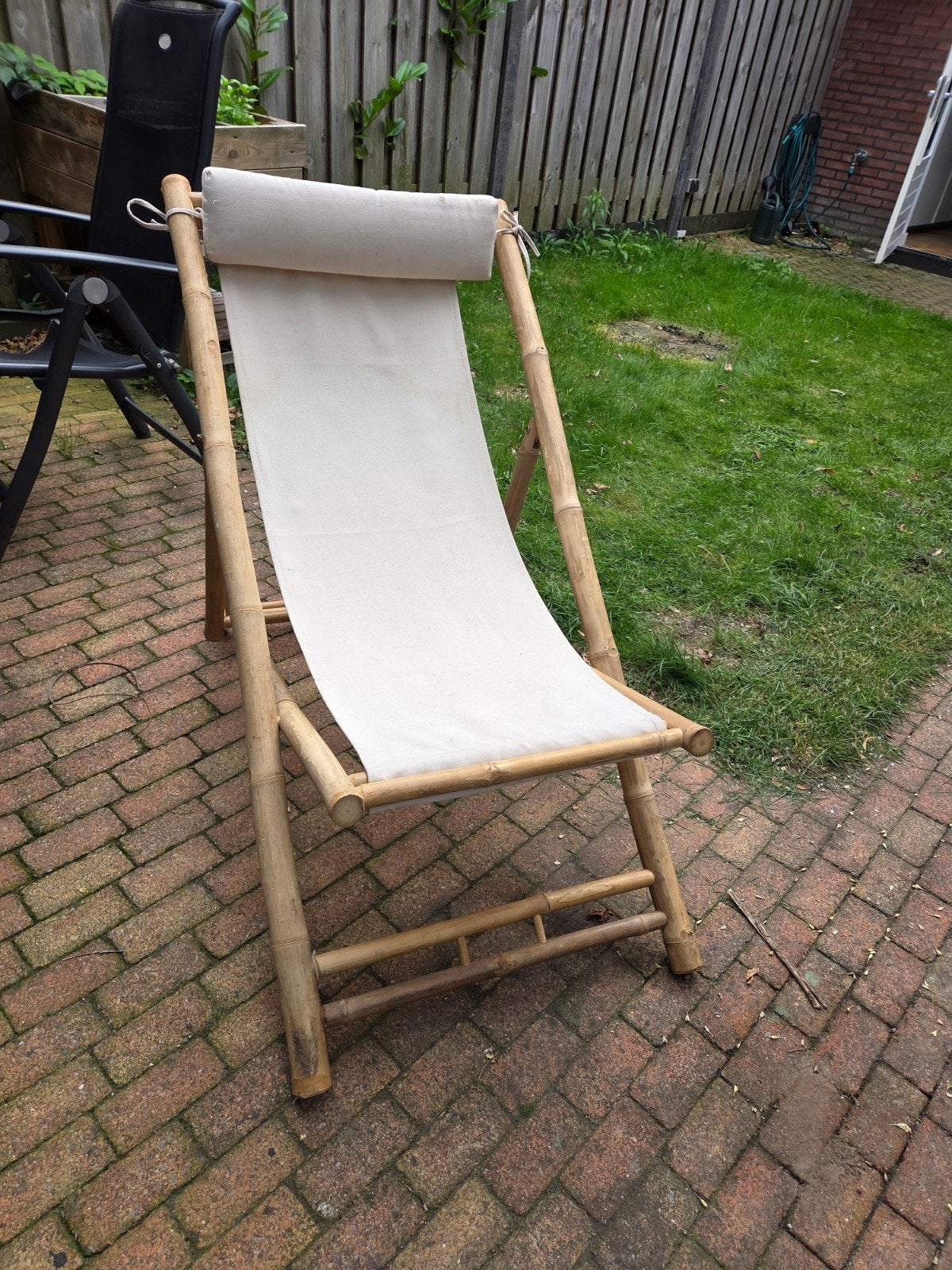 Bamboe klapstoelen - strandstoelen, Ophalen, Gebruikt, Overige materialen, Inklapbaar